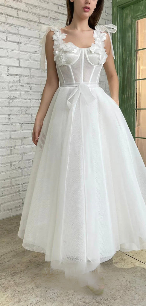 A-line Off White Tulle Fairy Elegant Party Modest Women Evening Long Prom Dresses PD1518