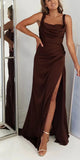 Off the Shoulder Mermaid Simple Black Girls Slay Elegant Evening Modest Long Prom Dresses PD460