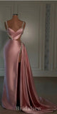 Pink Mermaid Simple Unique Popular Elegant Evening Formal Long Prom Dresses PD1419