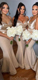 Spaghetti Straps Sexy Mermaid Elegant Long Beach Formal Bridesmaid Dresses BD241