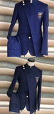 Two Piece Blazer Vest Pants Set, Party Business Banquet Groomsmen Men Stylish Suit Set, MS005
