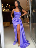 2024 Strapless Mermaid Popular Unique Best Black Girls Slay Evening Long Prom Dresses PD508