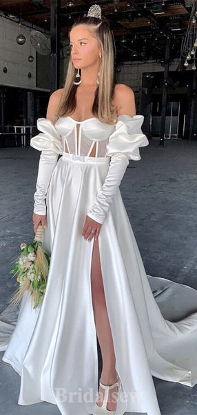 Modest Evening Dress Custom Made Satin Prom Dresses,DS4779
