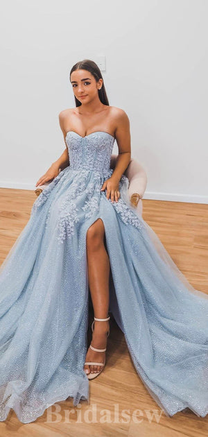 A-line Modest Fairy Stylish Sweatheart Long Women Evening Prom Dresses PD849