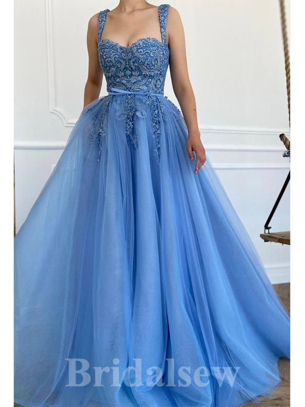 A-line Popular Sleeveless Elegant Long Women Evening Prom Dresses PD831