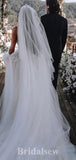 A-line Unique Elegant Lace New Garden Vintage Dream Beach Long Wedding Dresses WD532