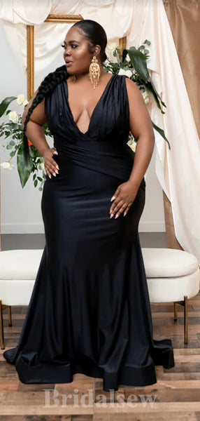 black dress plus size formal La Femme Off-Shoulder Long Plus Prom Dress main image 1