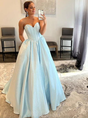 Charming A-line Unique Party Formal Long Prom Dresses, Ball Gown PD437