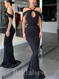 Charming Black Mermaid Unique New Sleeveless Long Party Evening Prom Dresses PD987