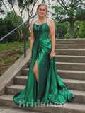 Charming Green Simple Free Custom Unique Elegant Party Long Women Evening Prom Dresses PD890