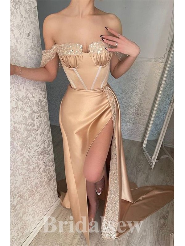 Charming Mermaid Unique Elegant Popular New Evening Long Prom Dresses PD1140