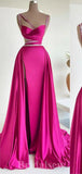Charming Unique Stylish Glitter Modest Satin Best Long Women Evening Prom Dresses PD787