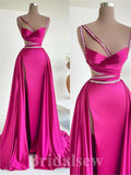 Charming Unique Stylish Glitter Modest Satin Best Long Women Evening Prom Dresses PD787