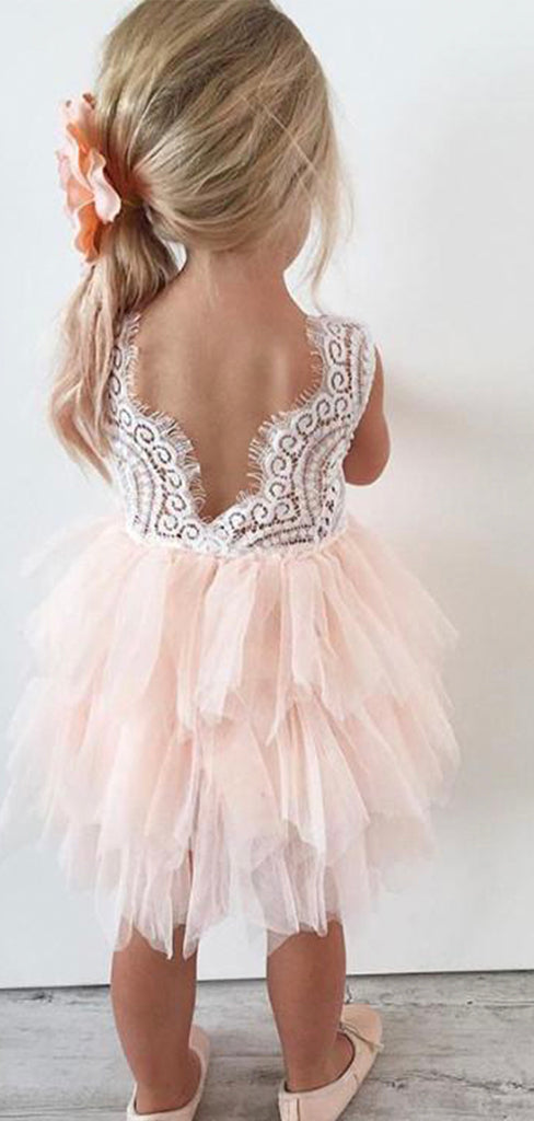 Cute Most Popular Tulle Flower Girl Dresses Online FG007