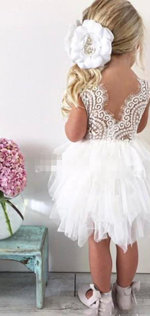 Cute Most Popular Tulle Flower Girl Dresses Online FG007