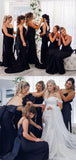 Discount Navy Blue Mermaid Long Bridesmaid Dresses BD010