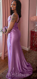 Elegant Spaghetti Straps Satin New Long Mermaid Party Women Evening Prom Dresses PD918