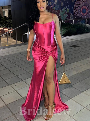 Fashion Elegant Spaghetti Straps Mermaid Party Long Women Evening Prom Dresses PD765