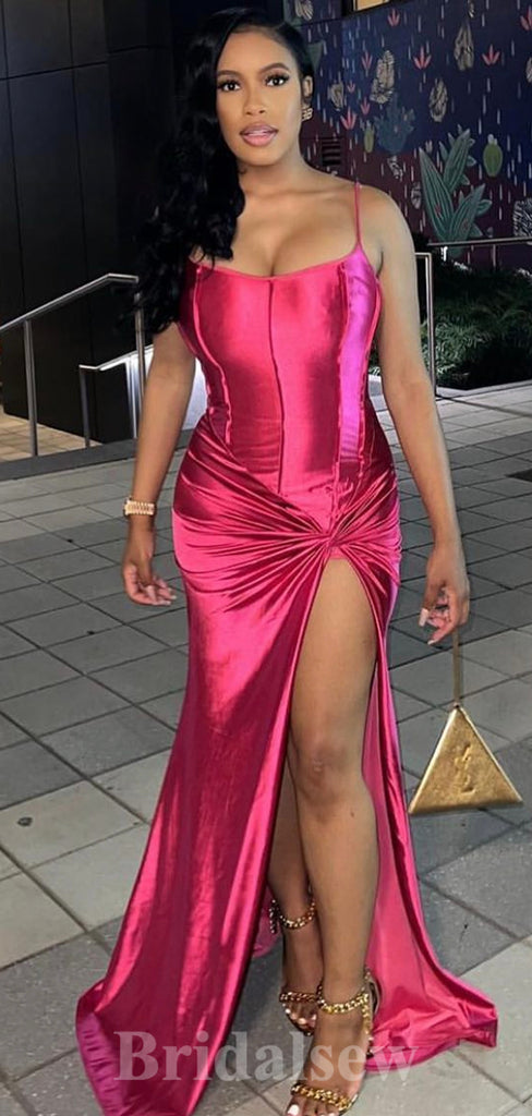 Fashion Elegant Spaghetti Straps Mermaid Party Long Women Evening Prom Dresses PD765