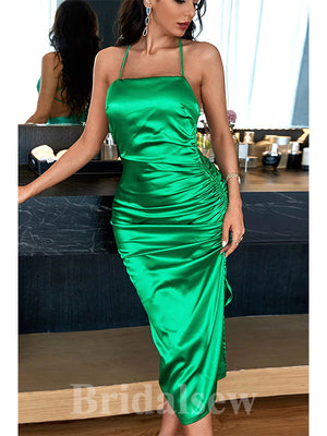 Green New Sexy Mermaid Stylish Black Girls Long Party Evening Prom Dresses PD959
