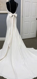 Mermaid Beach Spaghetti Straps Simple Romantic Wedding Dresses Online WD061