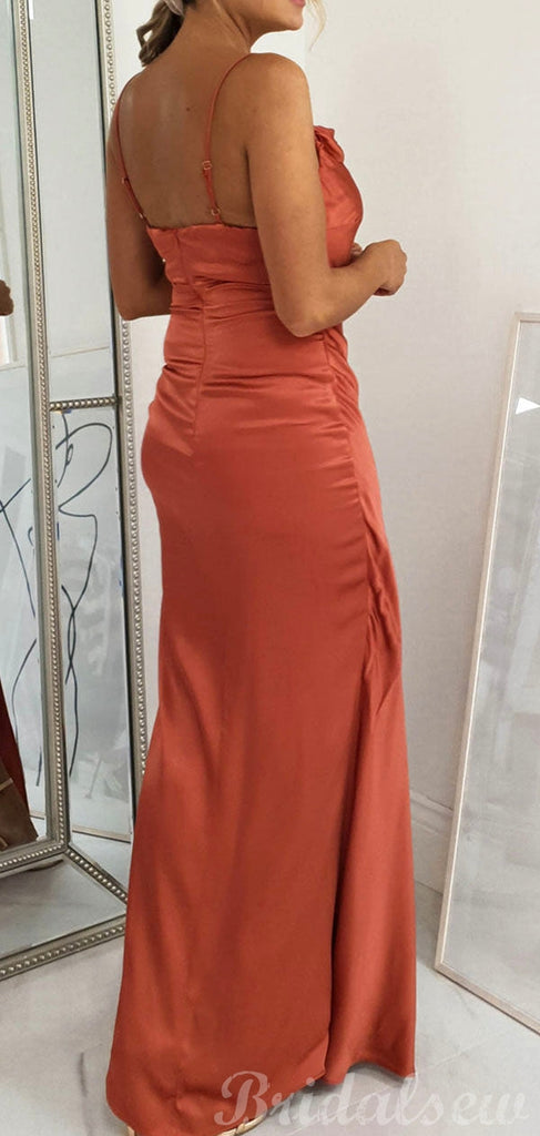 Mermaid Simple Black Girls Slay Elegant Evening Popular Modest Long Prom Dresses PD459