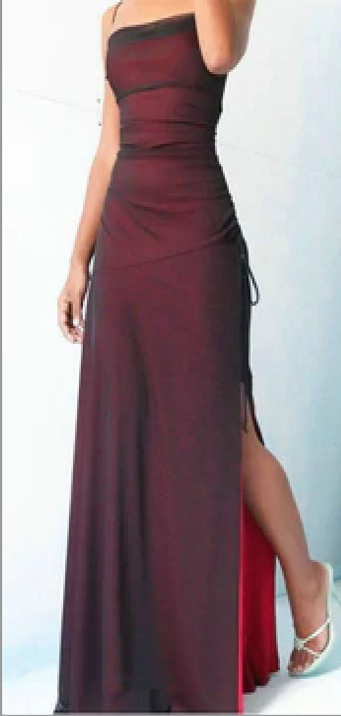 Mermaid Straps Simple Unique Popular Modest Long Evening Prom Dresses PD228