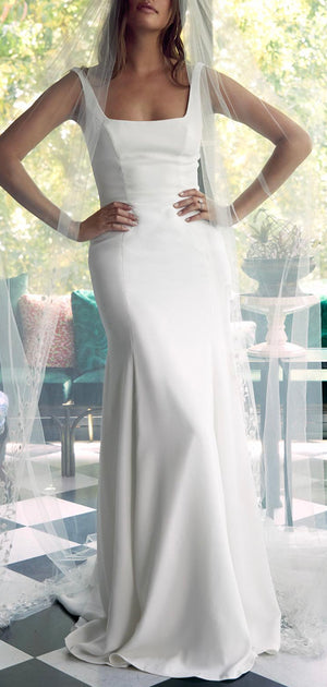 Mermaid Unique Simple Beach Garden Vintage Wedding Dresses, Bridal Gowns WD120