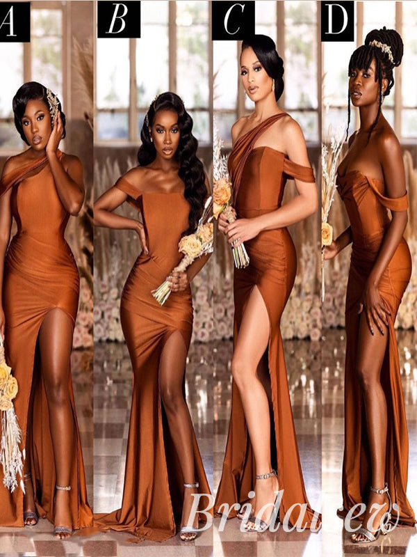 Mismatched Mermaid Most Popular Wedding Guest Dress, Bridesmaid Dresses BD070