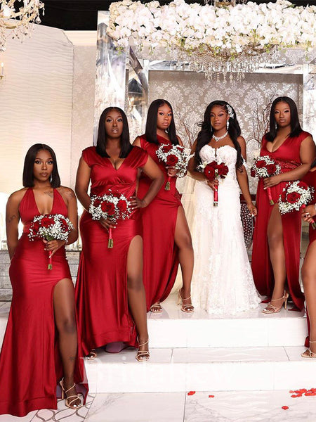 Rose Dresses Chiffon Apple Red Bridesmaid Dresses Cheap One Shoulder Red Long Mermaid Custom Bridesmaid Dresses Rose Dresses Chiffon Apple Red Bridesmaid Dresses Cheap One Shoulder Red Long Mermaid Custom Bridesmaid Dresses