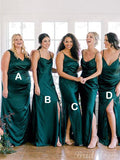 Mismatched Simple Mermaid Most Popular Elegant Long Formal Bridesmaid Dresses BD138