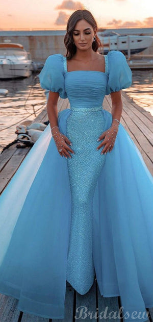 New Arrival Unique Blue Gorgeous Evening Formal Long Prom Dresses PD253