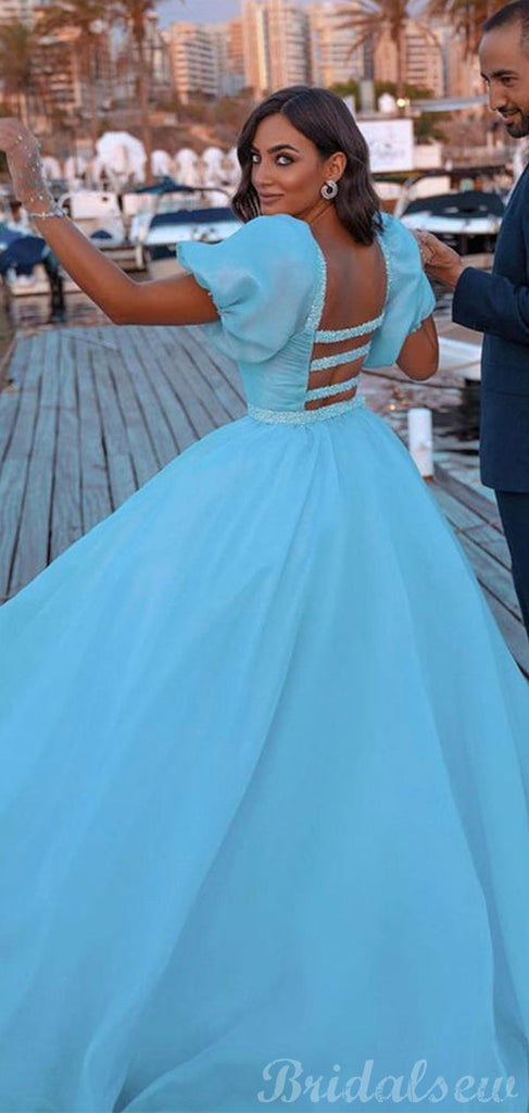 New Arrival Unique Blue Gorgeous Evening Formal Long Prom Dresses PD253
