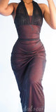 New Mermaid Halter Sleeveless Vintage Stylish Long Women Best Evening Prom Dresses PD1010