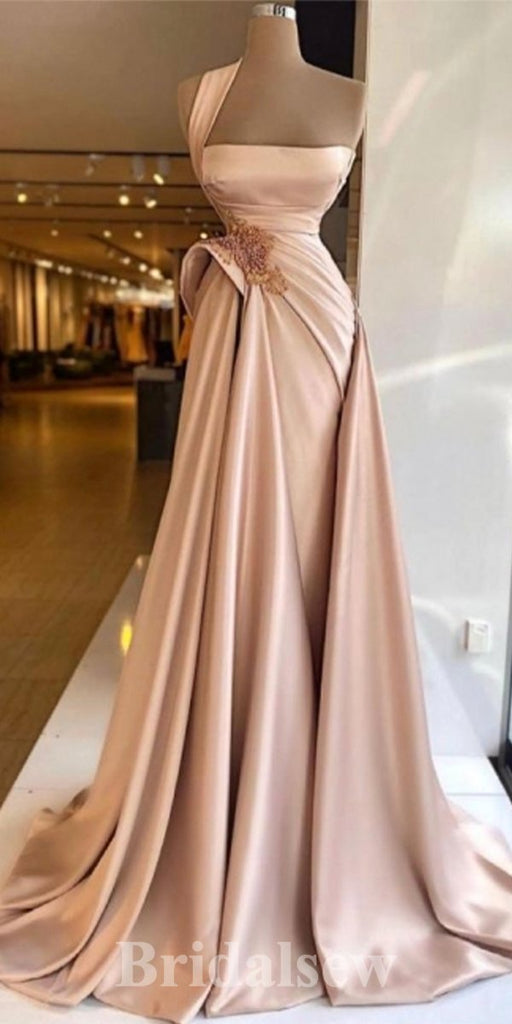 New Mermaid One Shoulder Best Pretty Unique Evening Long Prom Dresses PD1146