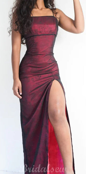 New Mermaid Spaghetti Straps Vintage Stylish Long Women Party Evening Prom Dresses PD1006