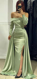 New Stylish Strapless Unique Mermaid Long Sleeves Elegant Long Party Evening Prom Dresses, PD1251