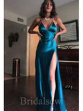 Newest Unique Spaghetti Straps Simple Sexy Mermaid Elegant Party Women Long Evening Prom Dresses PD631