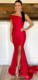 One Shoulder Royal Blue Red Simple Fashion Mermaid Elegant Party Women Long Evening Prom Dresses PD637