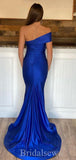 One Shoulder Royal Blue Red Simple Fashion Mermaid Elegant Party Women Long Evening Prom Dresses PD637