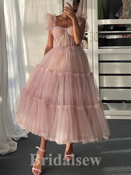 Short Tulle Dress Pink Tulle New Short Prom Dresses, A-line Off Shoulder Fairy Princess Bridalsew Short Tulle Dress Pink Tulle New Short Prom Dresses, A-line Off Shoulder Fairy Princess Bridalsew