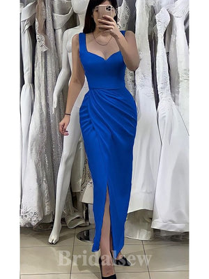Royal Blue Charming Straps Elegant Mermaid Long Fashion Evening Prom Dresses, PD1242