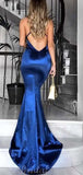 Royal Blue Mermaid Popular Simple Evening Prom Dresses PD102