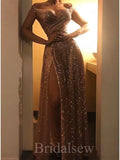 Sequin Sparkly Sexy Custom Mermaid Elegant Modest Women Long Evening Prom Dresses PD617