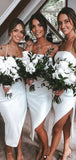 Short Unique Most Popular Elegant Beach Formal Bridesmaid Dresses BD076