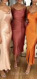 Simple Custom Free Spaghetti Straps Summer Elegant Long Formal Bridesmaid Dresses BD144