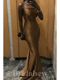 Simple Sexy Mermaid Glitter Black Girls Slay Elegant Party Women Long Evening Prom Dresses PD657