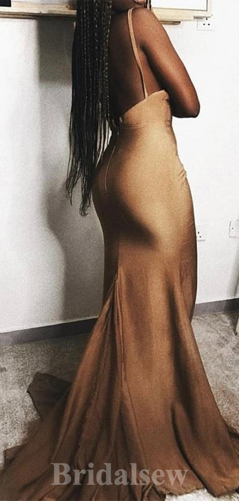 Simple Sexy Mermaid Glitter Black Girls Slay Elegant Party Women Long Evening Prom Dresses PD657