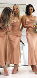 Simple Spaghetti Straps Summer Mermaid Most Popular Elegant Long Formal Bridesmaid Dresses BD136