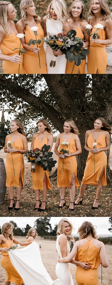 Cheap Spaghetti Straps Simple Formal Short Bridesmaid Dresses BD016